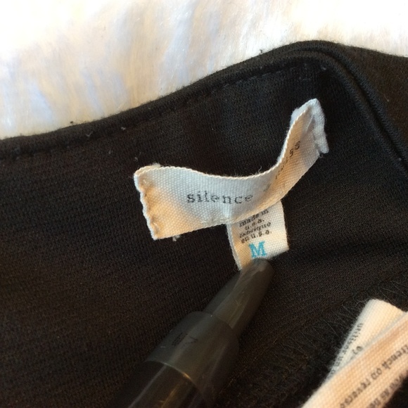 Silence + Noise UO Black Mini Skirt M Sexy Short - Picture 4 of 8